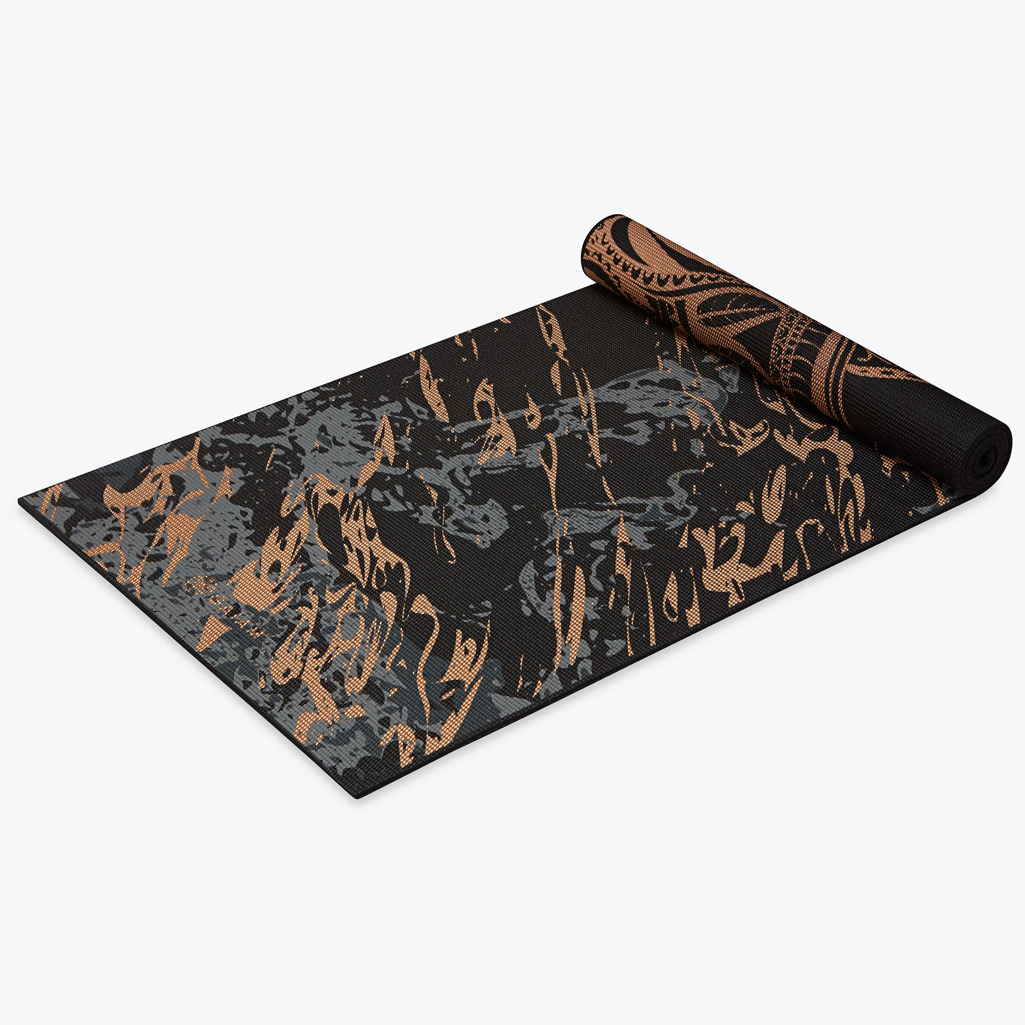 Premium Reversible Marbled Bronze Medallion Yoga Mat (6mm) - Image 6
